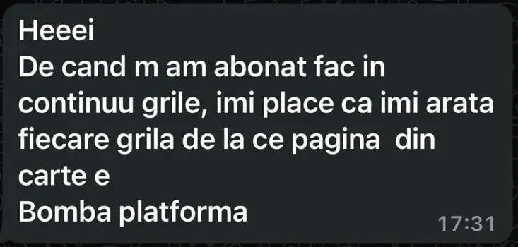 review din partea utilizatorilor pentru platforma de rezolvare grile de biologie și chimie, med.grile.info